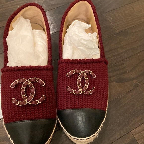 Chanel knitted red espadrilles size 36 - Picture 6 of 6